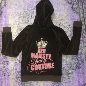 Original juicy couture velour zip up